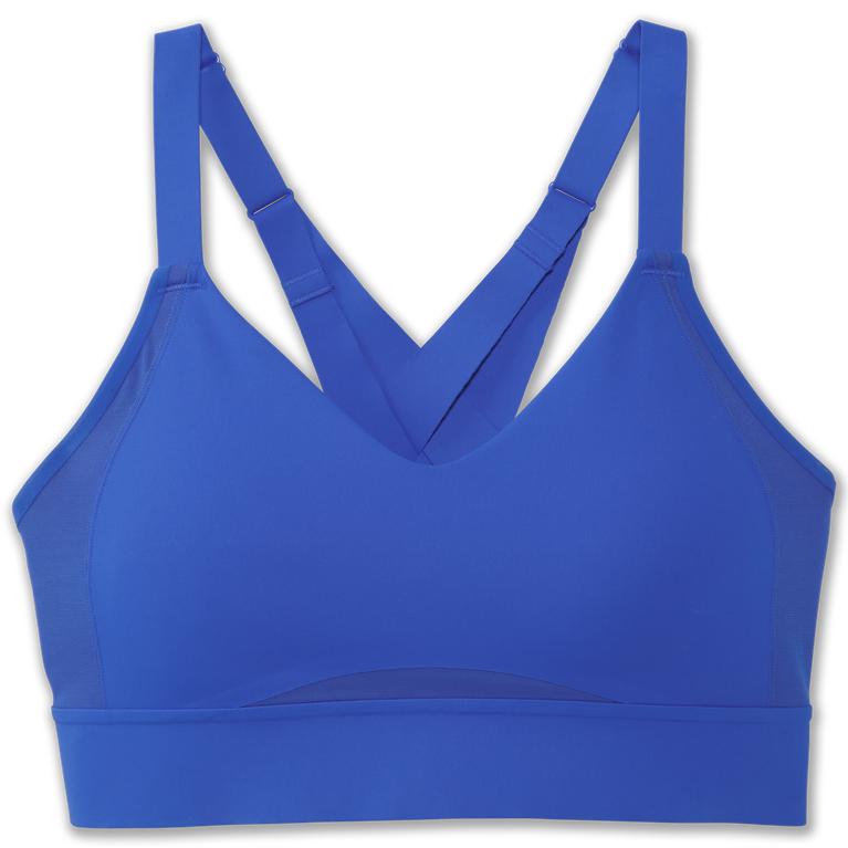 Brooks Drive Interlace Running Bra - Women's - Bluetiful (79068-FAIQ)